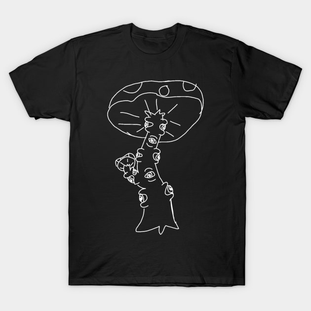 Eye mushroom T-Shirt by the doodler